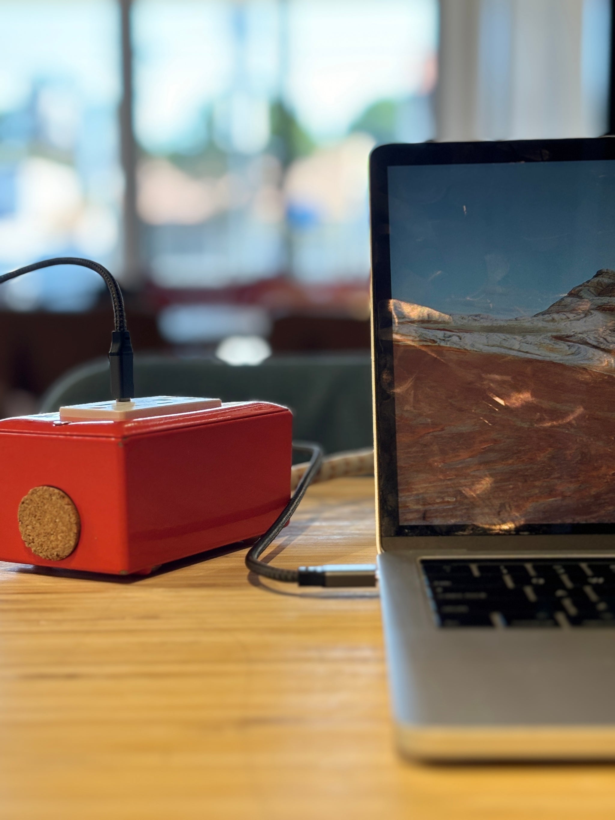 New! Extō USBC Venice Orange - The First Smart Charging USB Type C® Power Extension - USBC Dual-Outlet 15AMP Power Cord