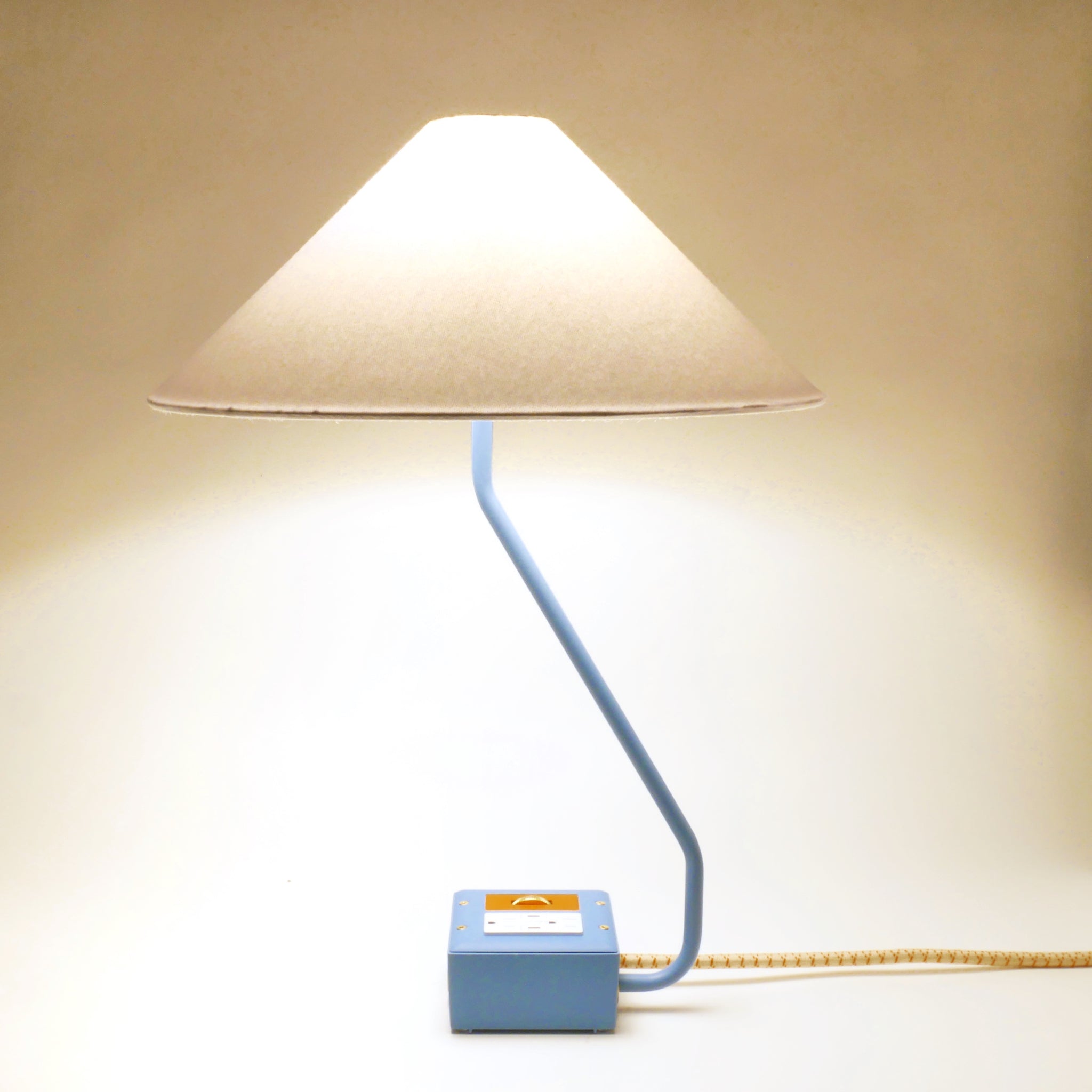 EUGENE FADE Smart USBC/DUAL USBC 36W PD Surge Protected Table Lamp Martha Blue