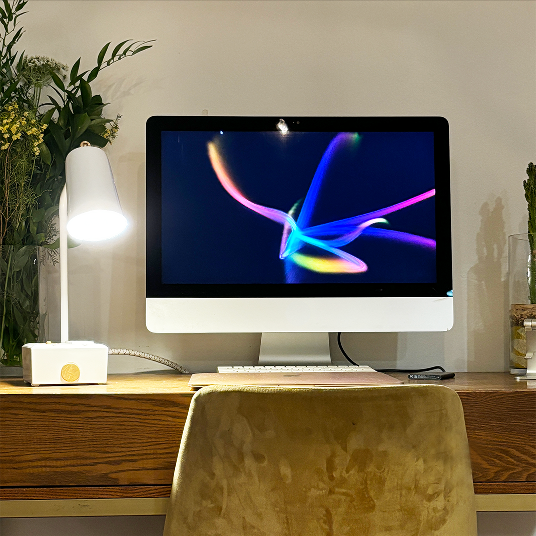 JAX FADE Smart USBC/DUAL USBC 36W PD Surge Protected Task Lamp Aspen White