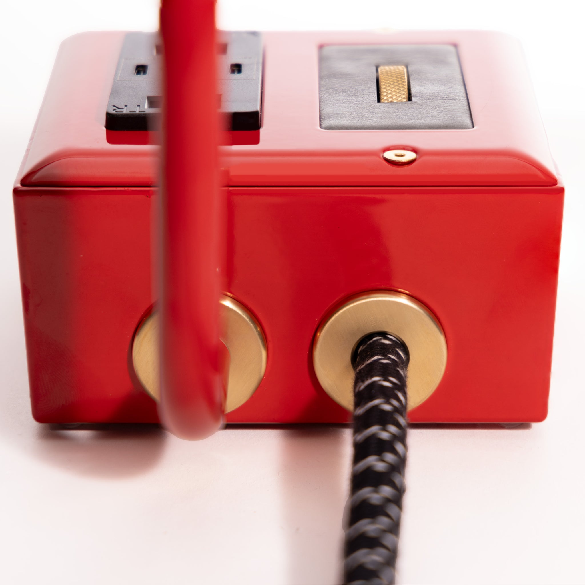 EUGENE FADE Smart DUAL USBC PD Surge Protected Table Lamp Bottle Rocket Red