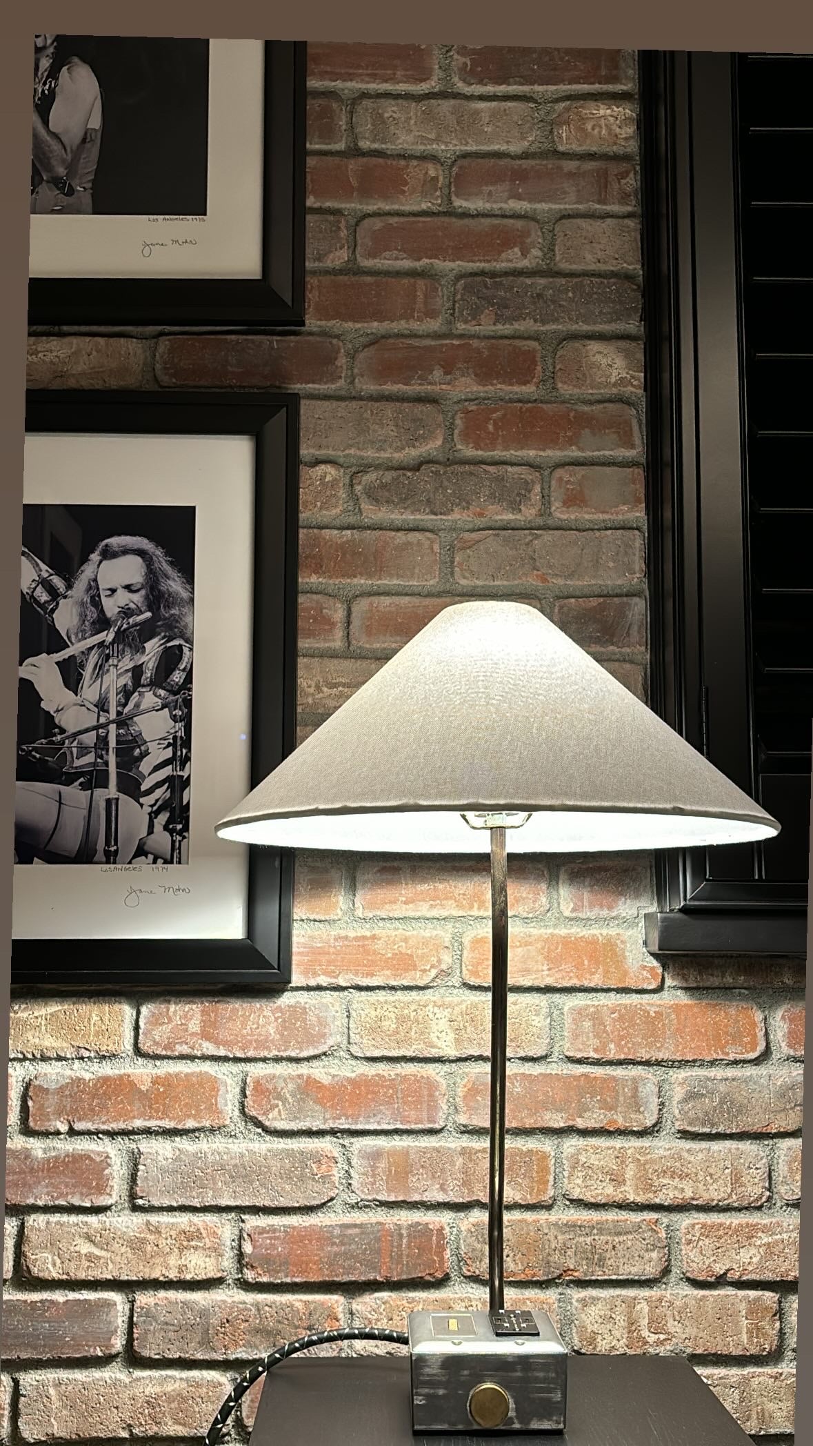 EUGENE FADE Smart USBC/DUAL USBC 36W PD Surge Protected Table Lamp Raw Metal