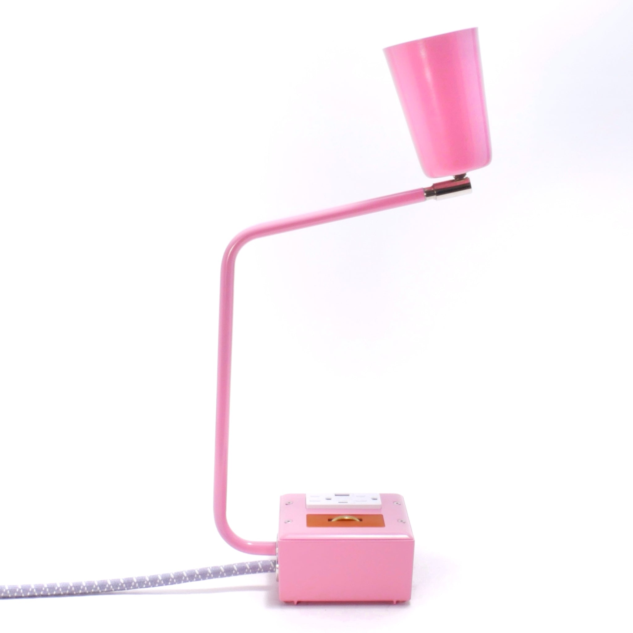 JAX FADE Smart USBC/DUAL USBC 36W PD Surge Protected Task Lamp Candy Pink