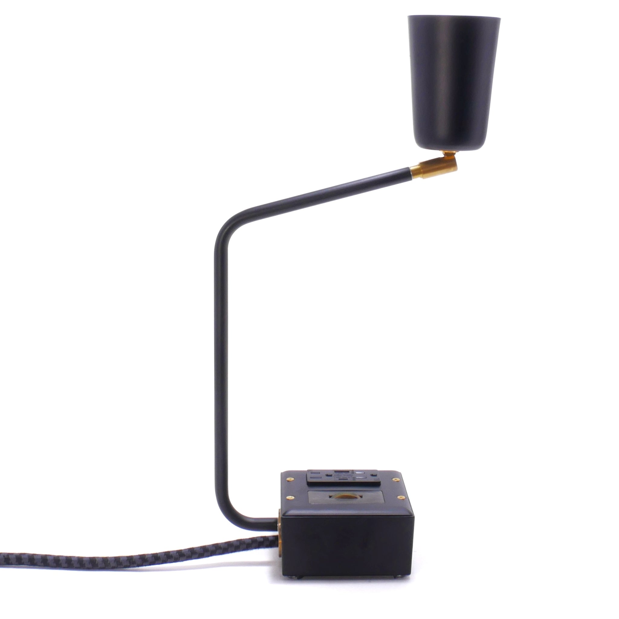 JAX FADE Smart USBC/DUAL USBC 36W PD Surge Protected Task Lamp Carrara (Matte) Black