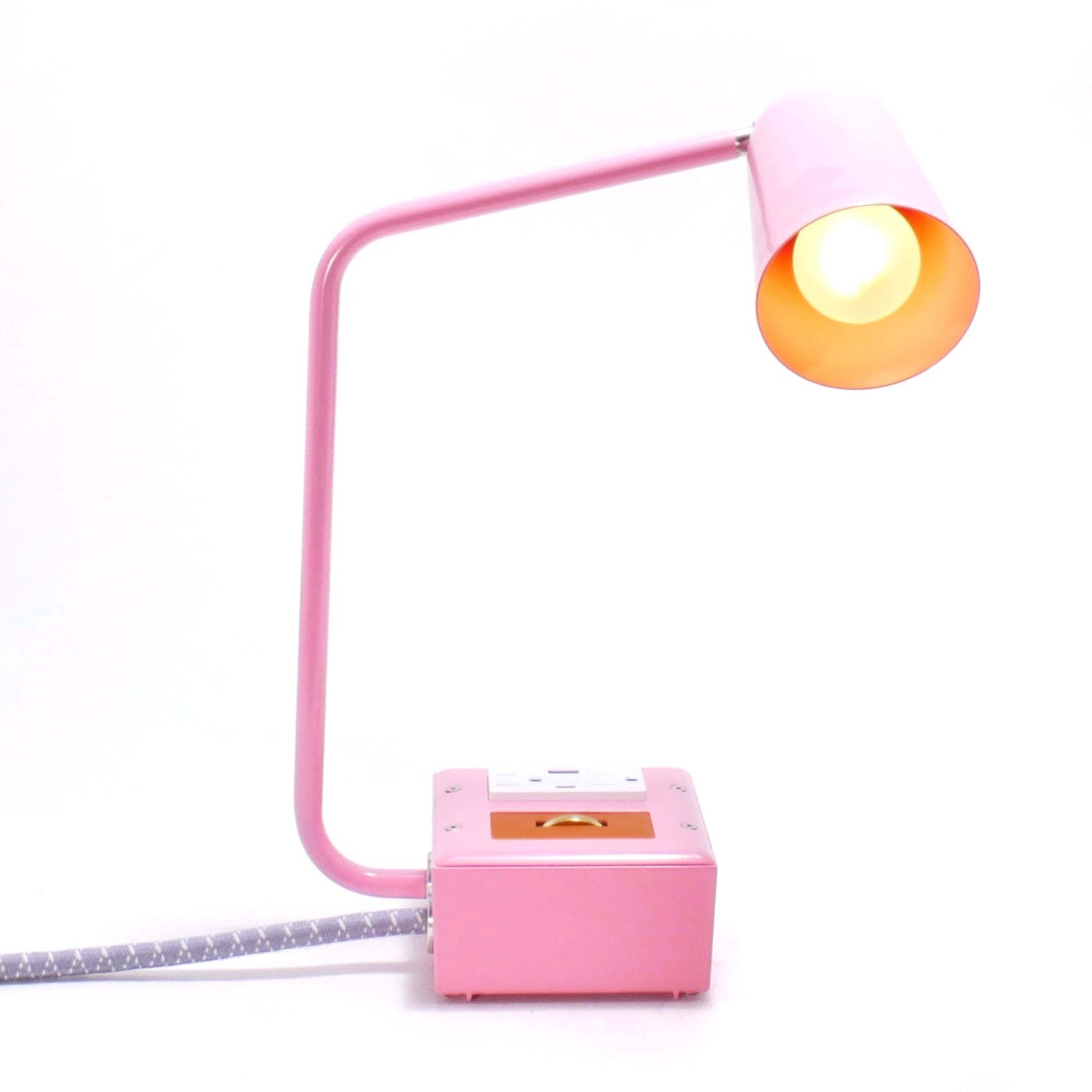 JAX FADE Smart USBC/DUAL USBC 36W PD Surge Protected Task Lamp Candy Pink