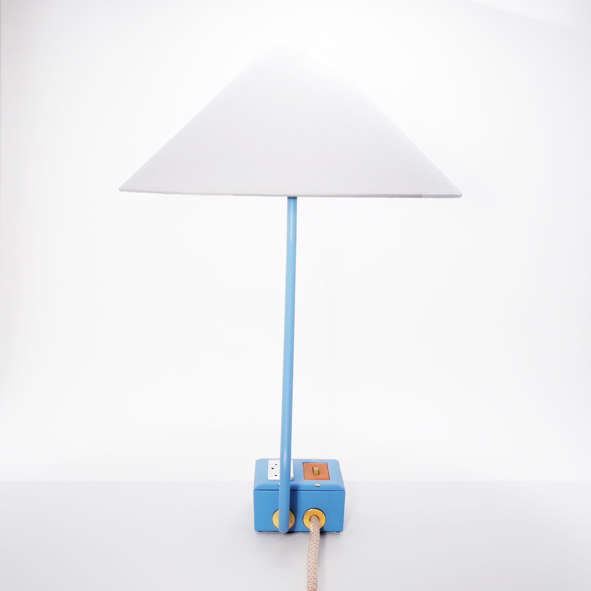 EUGENE FADE Smart USBC/DUAL USBC 36W PD Surge Protected Table Lamp Martha Blue