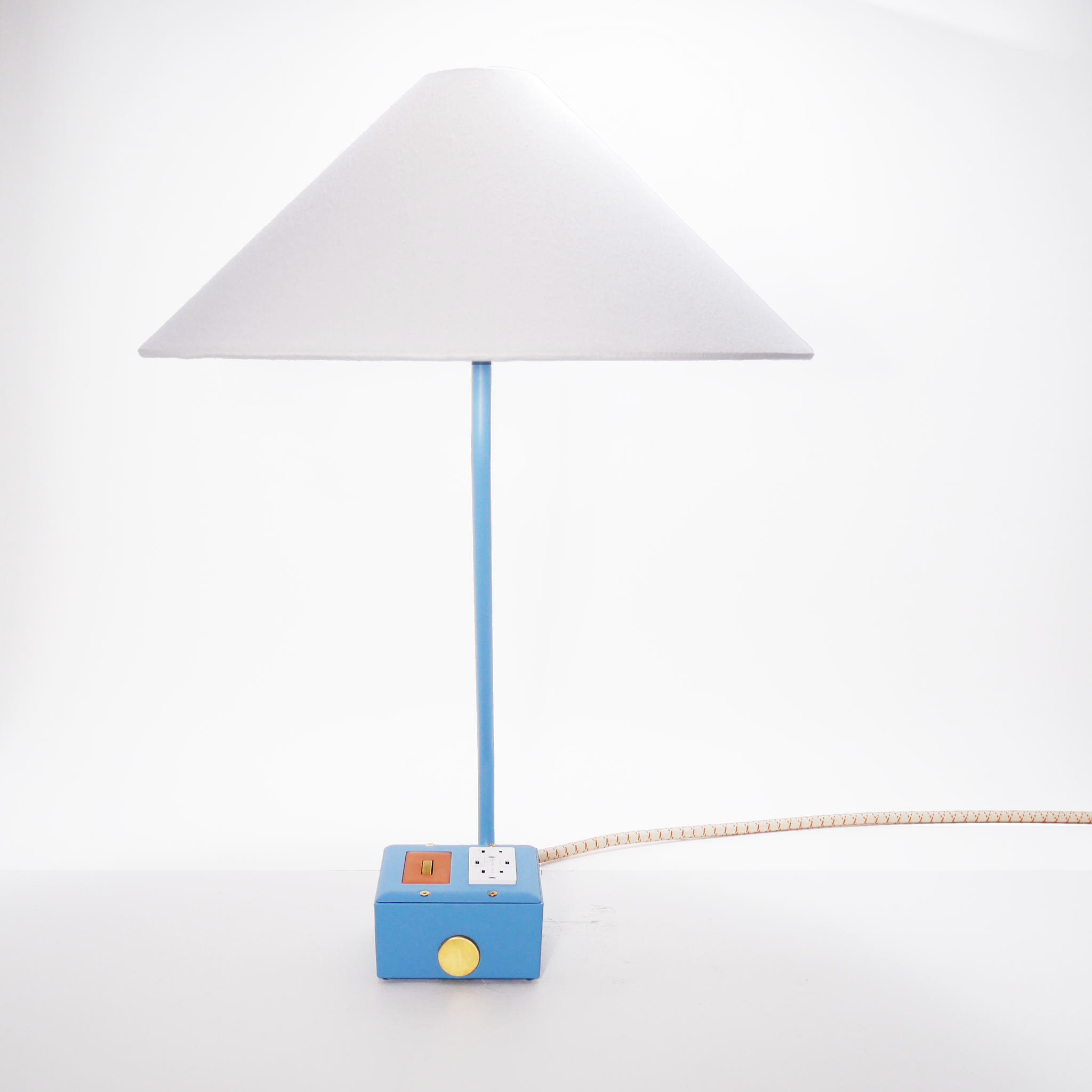 EUGENE FADE Smart USBC/DUAL USBC 36W PD Surge Protected Table Lamp Martha Blue