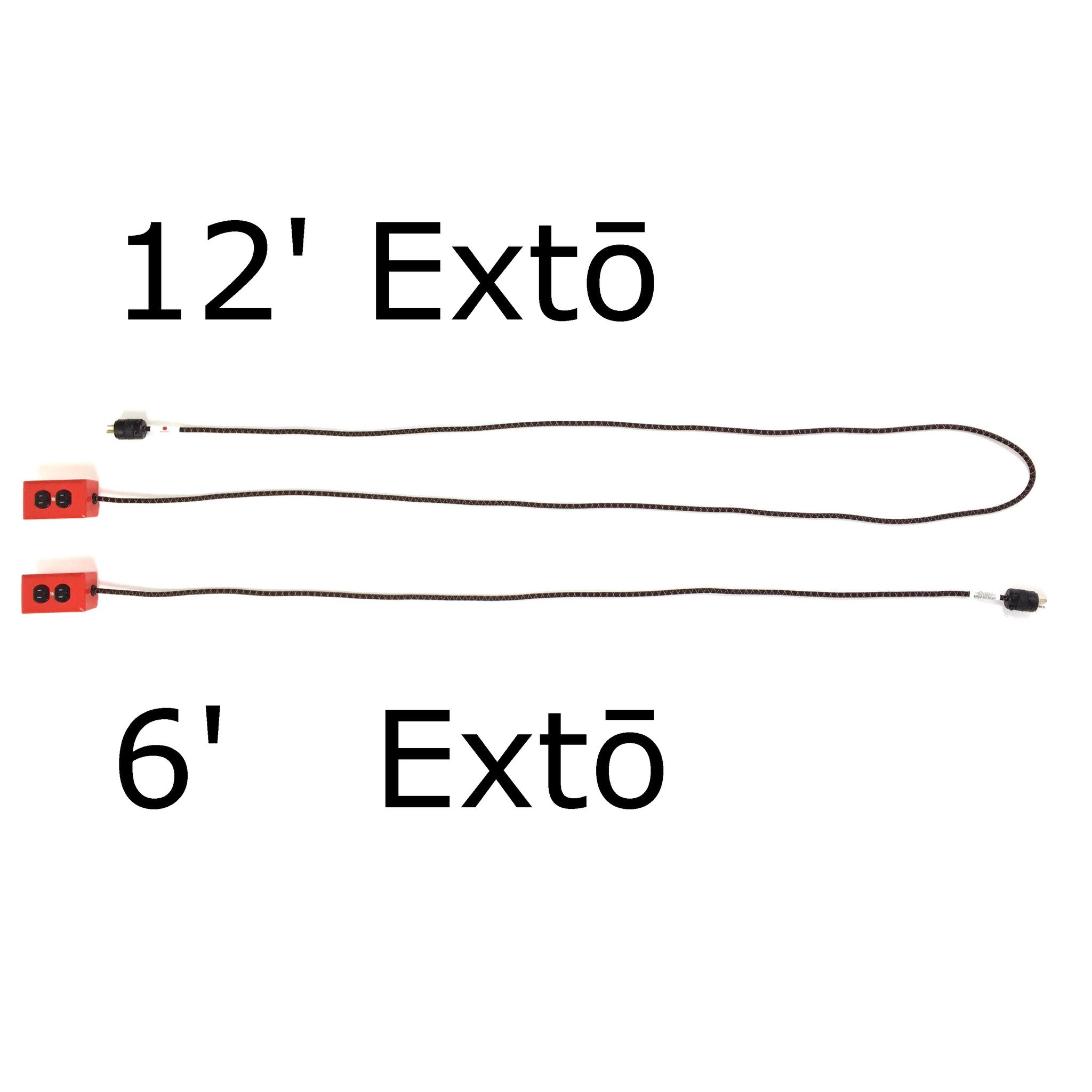 Extō Whitewash - A Modern Dual-Tamper-Resistant Outlet, 15-AMP Extension Cord