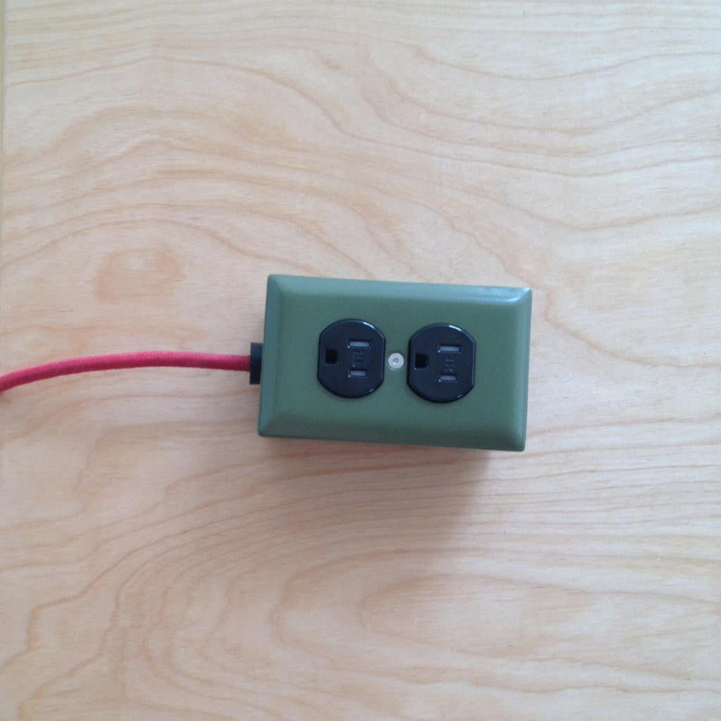 Extō 4077th Green - A Modern Dual-Tamper-Resistant Outlet, 15-AMP Extension Cord