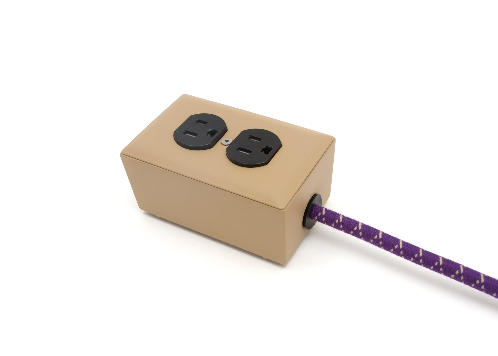 Extō Dual-Outlet Ouija Beige 15AMP Max