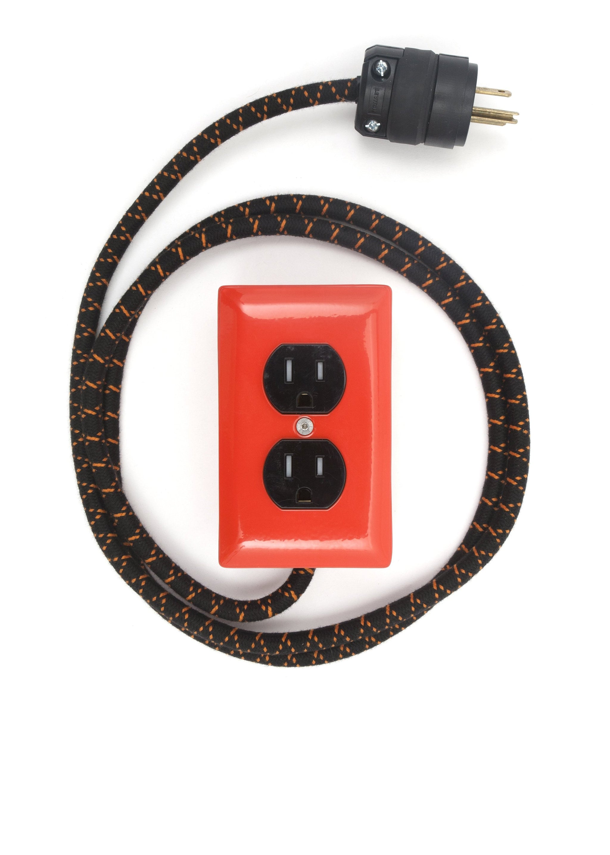 New! Extō Pumpkin Orange - A Modern Dual-Tamper-Resistant Outlet, 15-AMP Extension Cord
