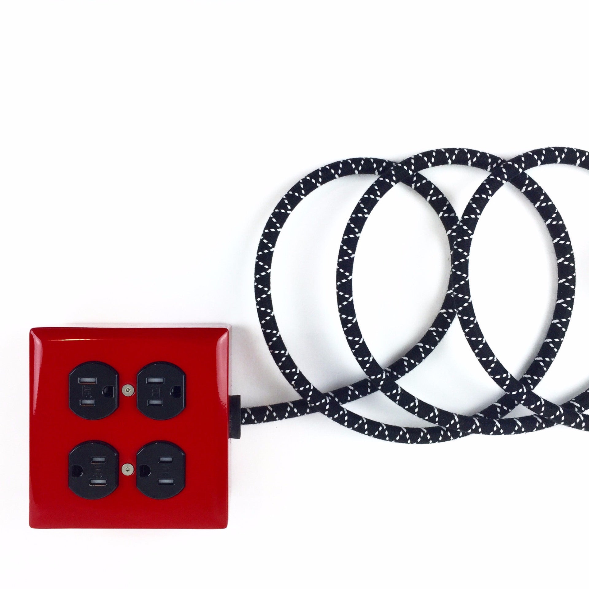 8' Extō+4 Bottle Rocket Red - Red & Black w/ Black & White X Cord