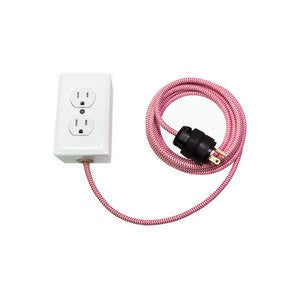 Extō Whitewash - A Modern Dual-Tamper-Resistant Outlet, 15-AMP Extension Cord
