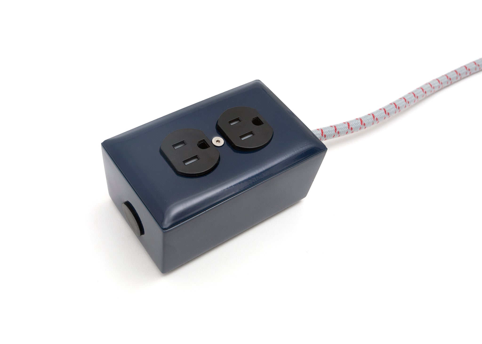 New! Navy Blue Extō - A Modern Dual-Tamper-Resistant Outlet, 15-AMP Extension Cord