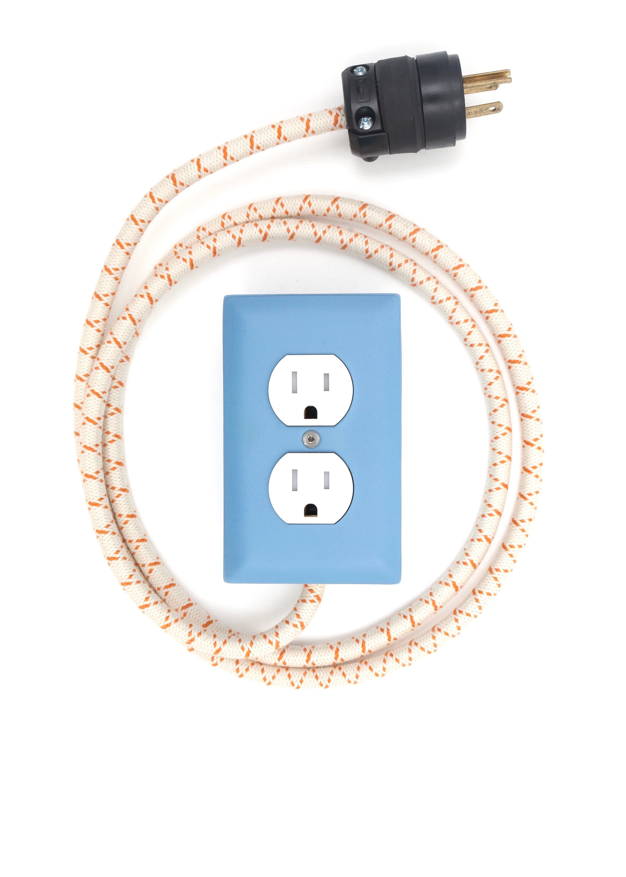 New! Martha Blue Extō - A Modern Dual-Tamper-Resistant Outlet, 15-AMP Extension Cord