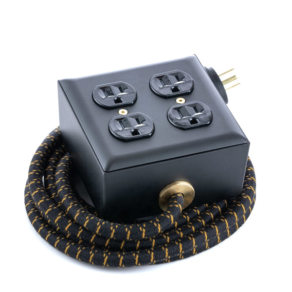 8' Extō+4 Carrara Brass (Matte Black) - The Conway Electric Store