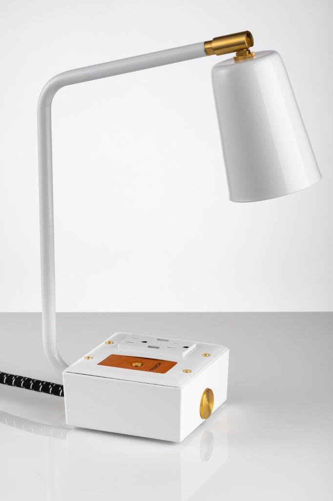 JAX Touch Smart USB and USBC Surge-Protected Task Lamp Aspen White - The  Conway Electric Store
