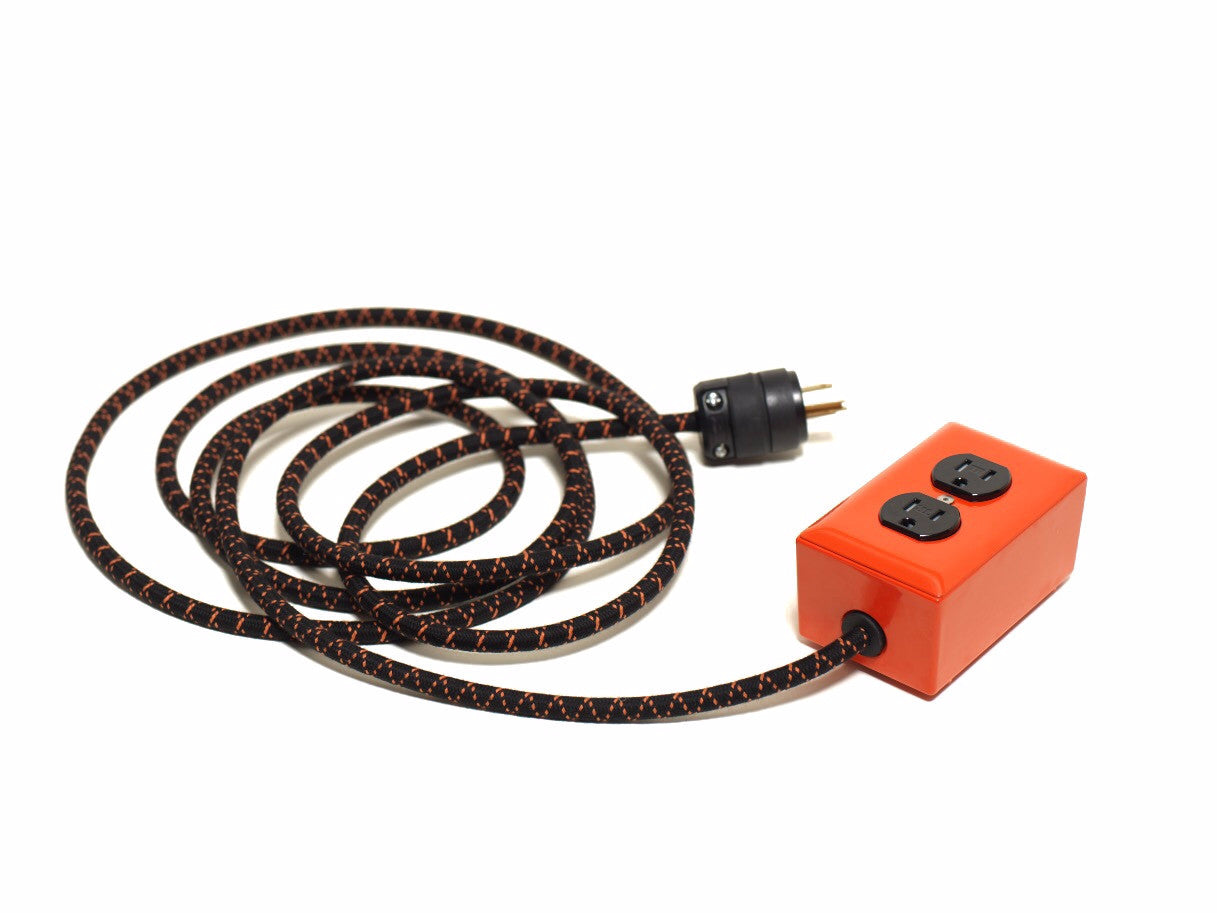 New! Extō Pumpkin Orange - A Modern Dual-Tamper-Resistant Outlet, 15-AMP Extension Cord