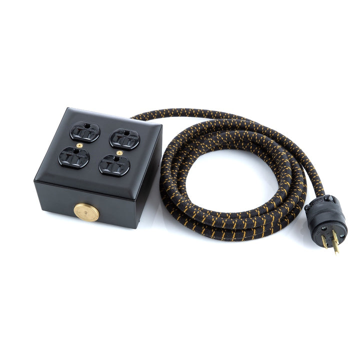 8' Extō+4 Carrara Brass (Matte Black) - The Conway Electric Store